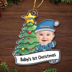 Custom Photo Let's Rock Around The Christmas Tree And Make Merry Memories - Family Personalized Custom Ornament - Acrylic Custom Shaped - Christmas Gift For Baby Kids, Newborn Baby 671397 - DiyGiftly