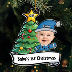 Custom Photo Let's Rock Around The Christmas Tree And Make Merry Memories - Family Personalized Custom Ornament - Acrylic Custom Shaped - Christmas Gift For Baby Kids, Newborn Baby 671397 - DiyGiftly