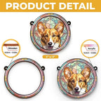 Custom Photo Life Is Simply Better With A Furry Friend Around - Memorial Personalized Window Hanging Suncatcher Ornament - Christmas Gift, Sympathy Gift For Pet Owners, Pet Lovers 665633 - DiyGiftly