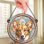 Custom Photo Life Is Simply Better With A Furry Friend Around - Memorial Personalized Window Hanging Suncatcher Ornament - Christmas Gift, Sympathy Gift For Pet Owners, Pet Lovers 665633 - DiyGiftly