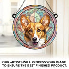 Custom Photo Life Is Simply Better With A Furry Friend Around - Memorial Personalized Window Hanging Suncatcher Ornament - Christmas Gift, Sympathy Gift For Pet Owners, Pet Lovers 665633 - DiyGiftly