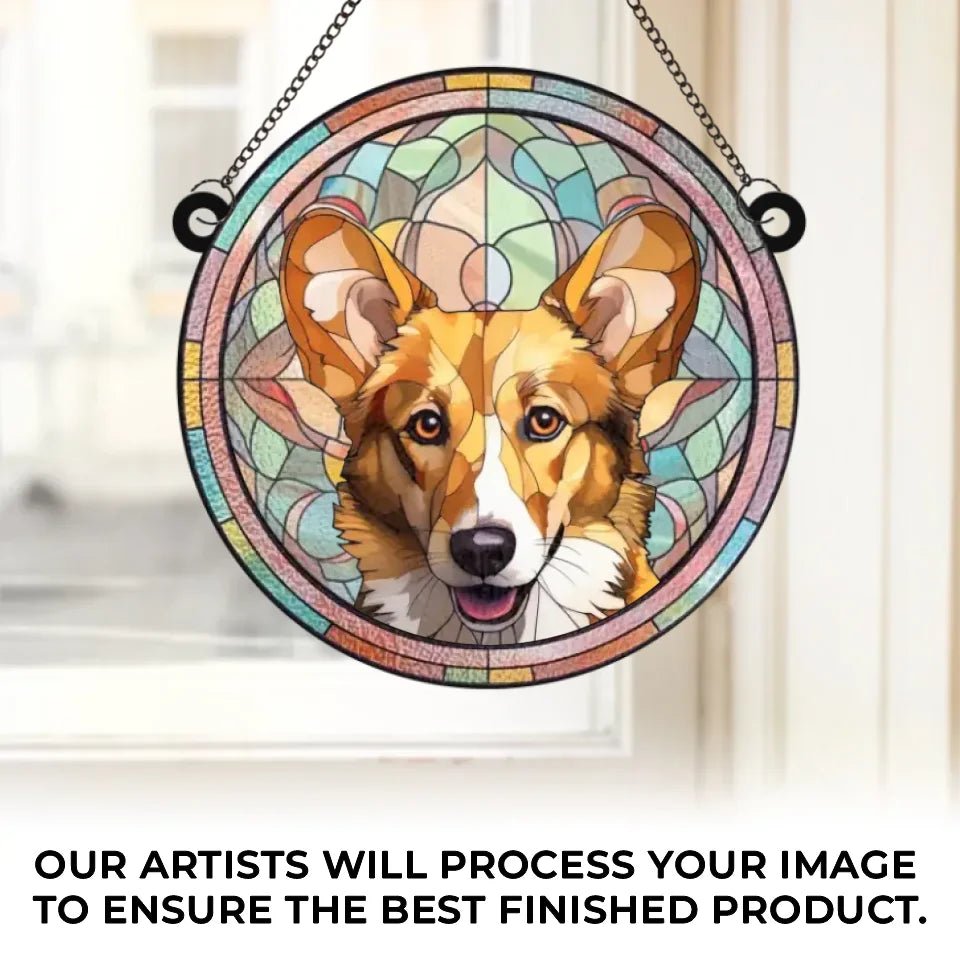 Custom Photo Life Is Simply Better With A Furry Friend Around - Memorial Personalized Window Hanging Suncatcher Ornament - Christmas Gift, Sympathy Gift For Pet Owners, Pet Lovers 665633 - DiyGiftly