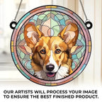 Custom Photo Life Is Simply Better With A Furry Friend Around - Memorial Personalized Window Hanging Suncatcher Ornament - Christmas Gift, Sympathy Gift For Pet Owners, Pet Lovers 665633 - DiyGiftly