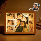 Custom Photo Light Photo Collage Love Couple Lamp Anniversary Gifts Valentines Gift Christmas Gift - DiyGiftly