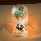 Custom Photo Light Up Dandelion In Glass Dome - Personalized Anniversary Wedding Gifts For Husband And Wife, Him And Her - Our Story, Our Way 12067072 - DiyGiftly