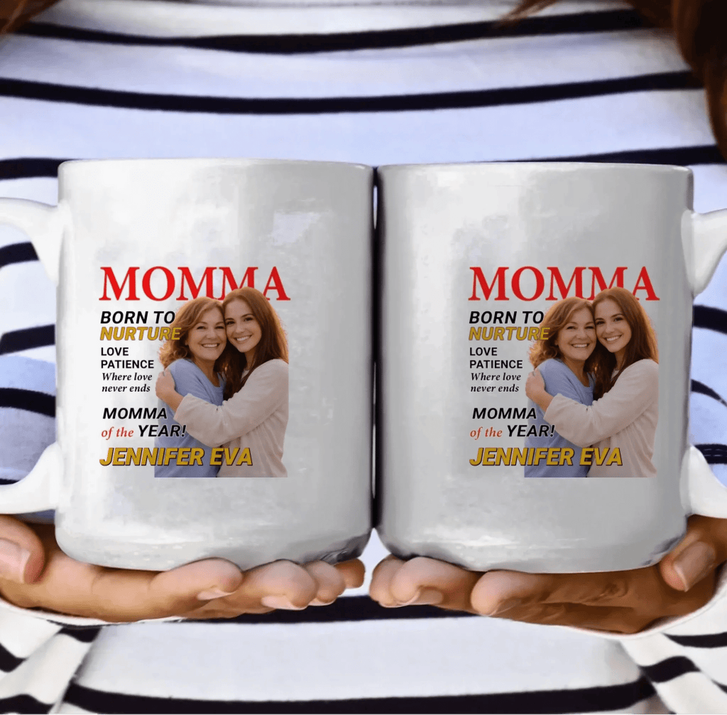 Custom Photo Magazine Cover Mug – Personalized Mother’s Birthday Gift, Mother Appreciation Present with Custom Picture & Name – A Heartwarming Keepsake That Reminds Us Life Comes With a Mother 1120389 - DiyGiftly