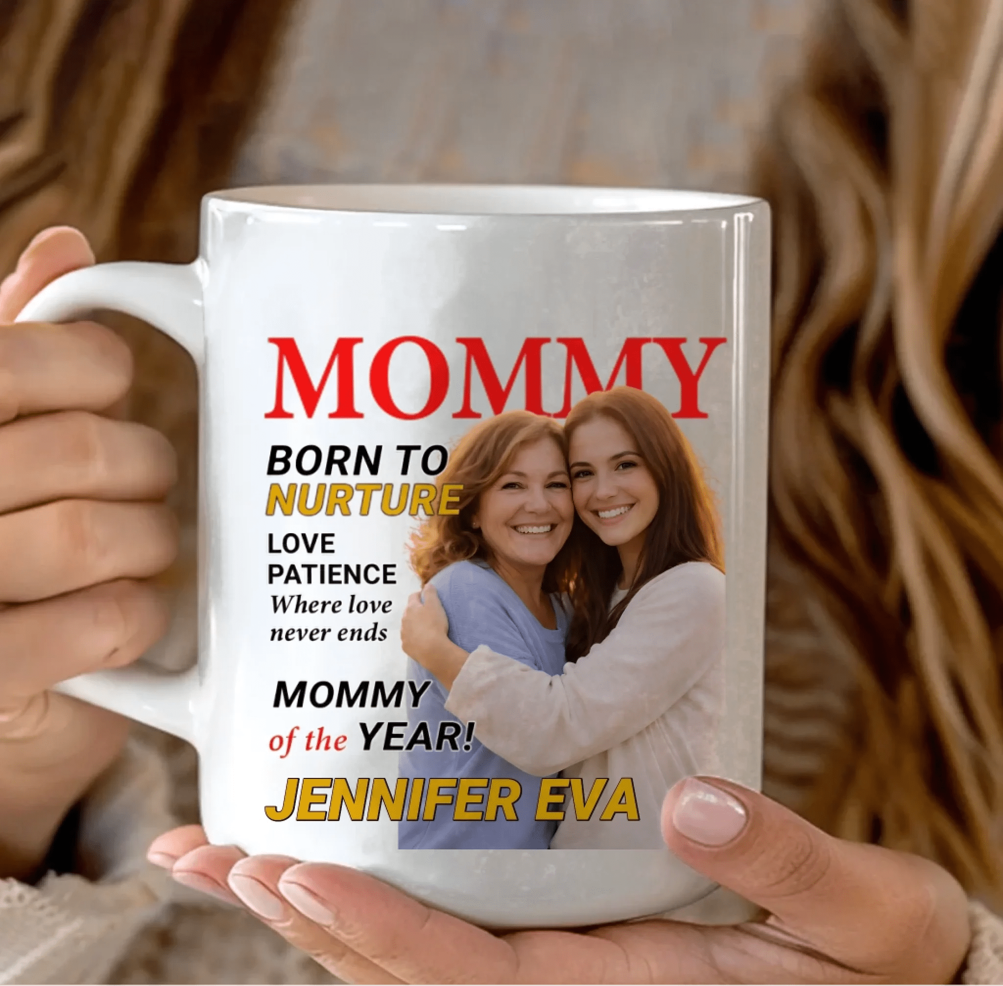 Custom Photo Magazine Cover Mug – Personalized Mother’s Birthday Gift, Mother Appreciation Present with Custom Picture & Name – A Heartwarming Keepsake That Reminds Us Life Comes With a Mother 1120389 - DiyGiftly