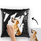 Custom Photo Magic Sequin Pillowcase Cover Only (Insert Not Included) – Multiple Colors - DiyGiftly