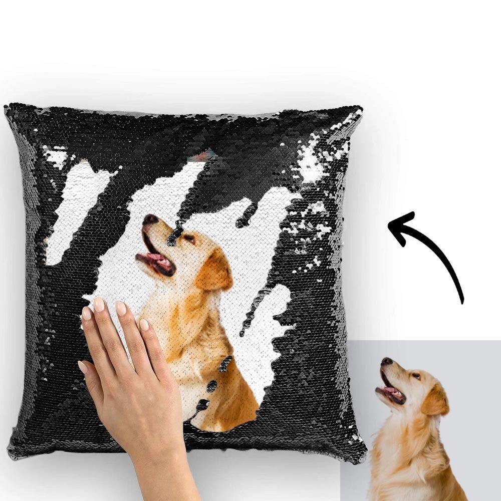 Custom Photo Magic Sequin Pillowcase Cover Only (Insert Not Included) – Multiple Colors - DiyGiftly