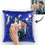 Custom Photo Magic Sequin Pillowcase Cover Only (Insert Not Included) – Multiple Colors - DiyGiftly
