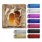 Custom Photo Magic Sequin Pillowcase Cover Only (Insert Not Included) – Multiple Colors - DiyGiftly