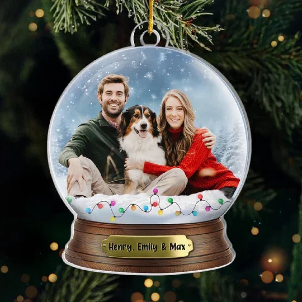 Custom Photo Magic Time - Family Personalized Custom Ornament - Acrylic Custom Shaped - Christmas Gift For Family Members 681188 - DiyGiftly