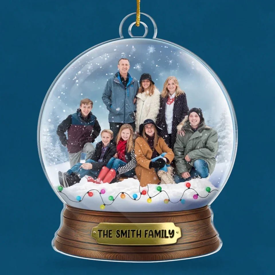 Custom Photo Magic Time - Family Personalized Custom Ornament - Acrylic Custom Shaped - Christmas Gift For Family Members 681188 - DiyGiftly