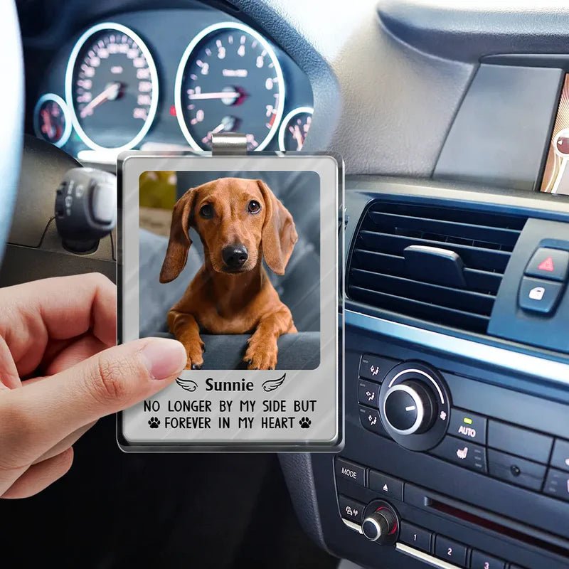 Custom Photo Memorial You Were My Hardest Goodbye - Personalized Custom Shaped Acrylic Car Visor Clip 24102400 - DiyGiftly