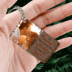 Custom Photo My Favorite Place In All The World Is Next To You - Gift For Couples - Personalized Custom Keychain 736254 - DiyGiftly