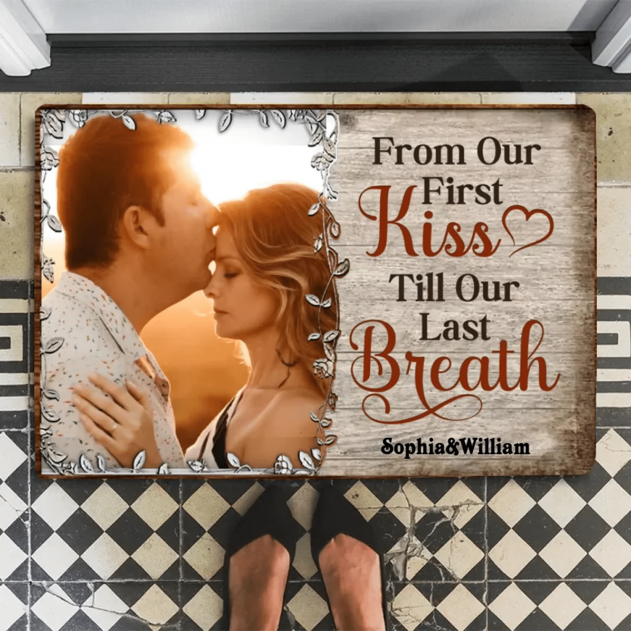 Custom Photo My Favorite Place In All The World Is Next To You - Gift For Couples - Personalized Custom Mat 715457 - D - DiyGiftly