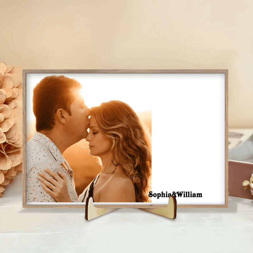 Custom Photo My Favorite Place In All The World Is Next To You - Gift For Couples - Personalized Custom Wooden Plaque 715457 - DiyGiftly