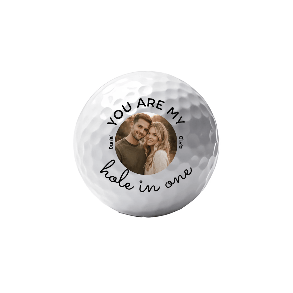 Custom Photo ‘My Hole In One’ Personalized Golf Ball – Unique Gift for Golf Lovers, Golfers, Husband, Boyfriend, Dad, or Couples – Custom Picture Golf Ball for Birthdays, Anniversaries & Special Occasions 1112995 - DiyGiftly