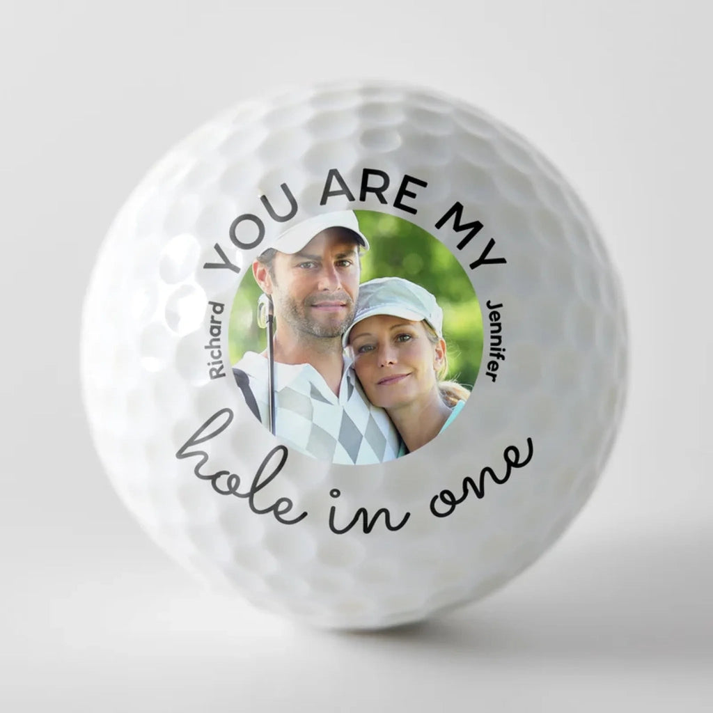 Custom Photo ‘My Hole In One’ Personalized Golf Ball – Unique Gift for Golf Lovers, Golfers, Husband, Boyfriend, Dad, or Couples – Custom Picture Golf Ball for Birthdays, Anniversaries & Special Occasions 1112995 - DiyGiftly
