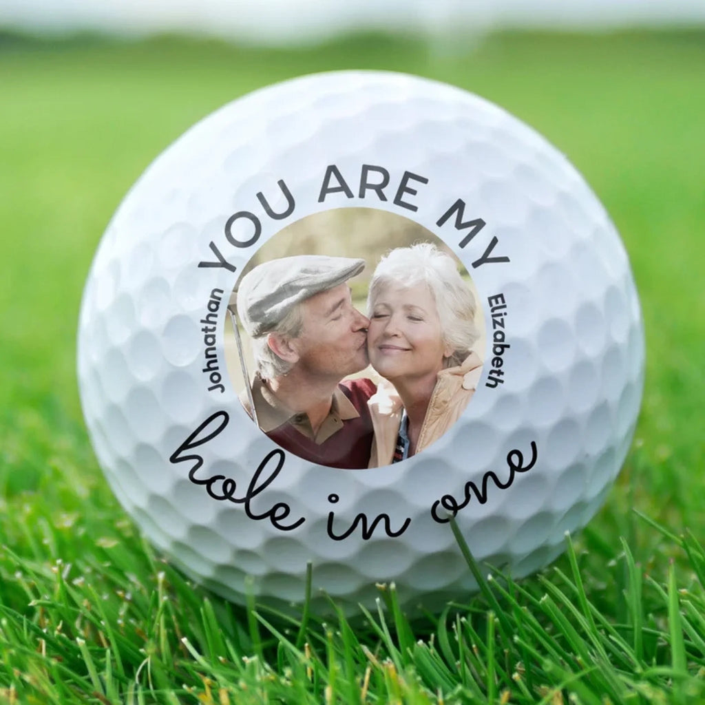 Custom Photo ‘My Hole In One’ Personalized Golf Ball – Unique Gift for Golf Lovers, Golfers, Husband, Boyfriend, Dad, or Couples – Custom Picture Golf Ball for Birthdays, Anniversaries & Special Occasions 1112995 - DiyGiftly