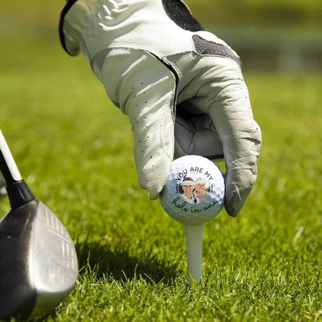 Custom Photo ‘My Hole In One’ Personalized Golf Ball – Unique Gift for Golf Lovers, Golfers, Husband, Boyfriend, Dad, or Couples – Custom Picture Golf Ball for Birthdays, Anniversaries & Special Occasions 1112995 - DiyGiftly
