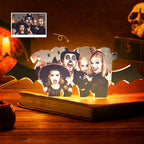 Custom Photo Night Light Personalized Halloween Acrylic Lamp Creative Gift - DiyGiftly