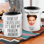 Custom Photo Not My Problem Anymore - Coworker Personalized Custom Accent Mug - Christmas Gift, Appreciation, Retirement Gift For Coworkers, Work Friends, Colleagues 39279360 - DiyGiftly