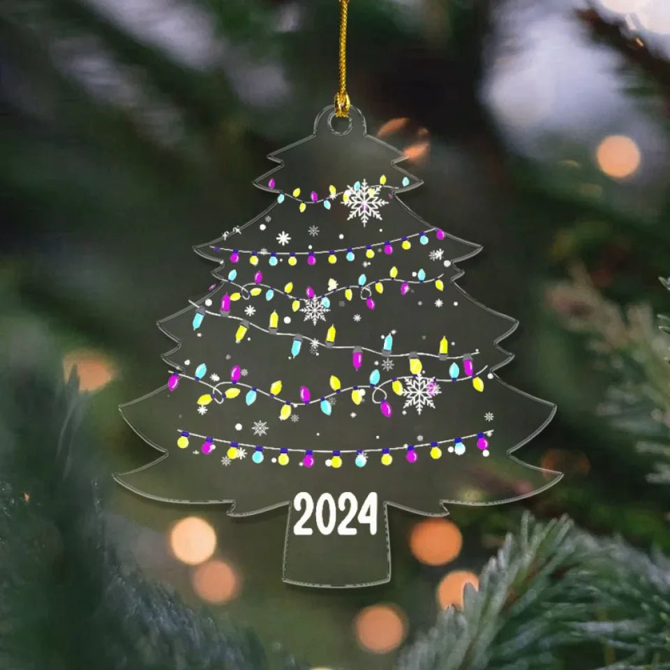 Custom Photo On Christmas Tree Acrylic Ornament 692375 - DiyGiftly