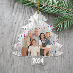 Custom Photo On Christmas Tree Acrylic Ornament 692375 - DiyGiftly