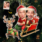 Custom Photo Planning To Sing A Sleighing Song Tonight - Couple Personalized Custom Ornament - Acrylic Custom Shaped - Christmas Gift For Husband Wife, Anniversary 677277 - DiyGiftly