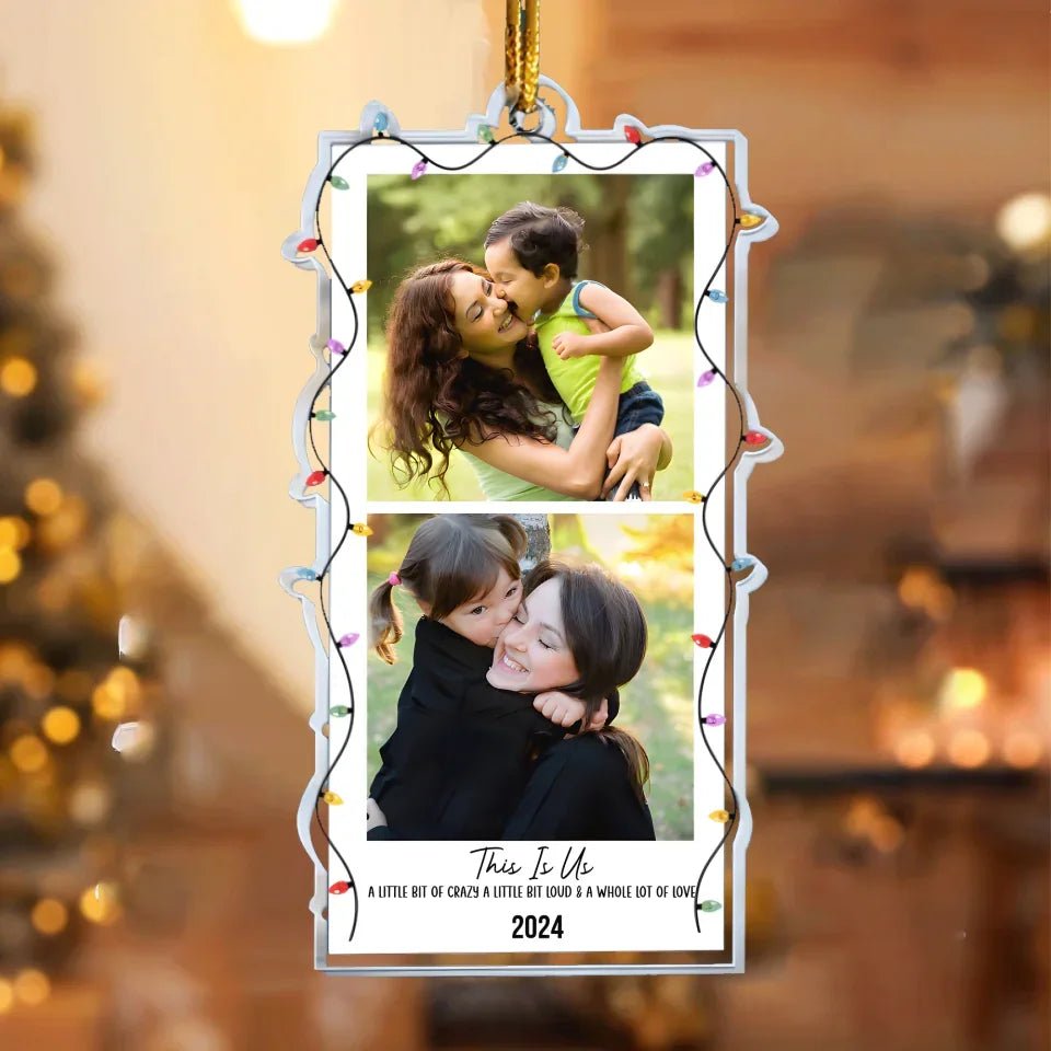 Custom Photo Polaroid Family Friends Christmas - Personalized Family Photo Ornament 716723 - DiyGiftly