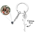 gifts for wife Best Wife Ever - Personalized Keepsake - Photo Projection Keychain with Birth Flower Romantic Gift Mother's Da