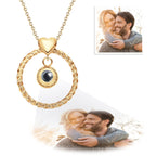 Custom Photo Projection Necklace Memorial Picture Jewelry Pet Family Photo Necklace Wedding Birthday Graduation Valentines Gift for Her - DiyGiftly