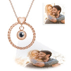 Custom Photo Projection Necklace Memorial Picture Jewelry Pet Family Photo Necklace Wedding Birthday Graduation Valentines Gift for Her - DiyGiftly