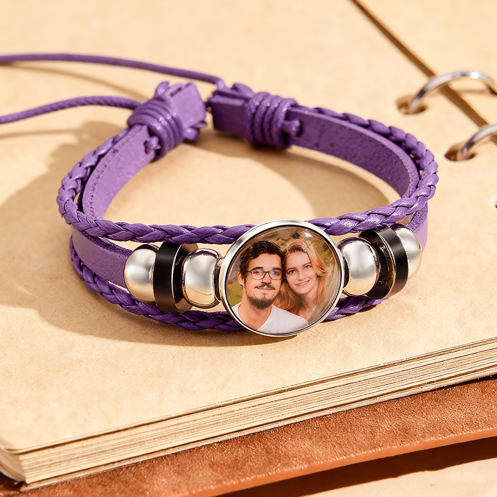 bracelet personalized photo personal style gift for boyfriend