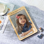 Custom Photo Puzzle Tetris Personalised Wooden Frame Gifts for Kids - DiyGiftly