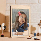 Custom Photo Puzzle Tetris Personalised Wooden Frame Gifts for Kids - DiyGiftly