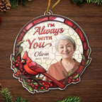 Custom Photo Remembered With Love - Memorial Personalized Custom Ornament - Acrylic Custom Shaped - Christmas Gift, Sympathy Gift For Family Members 687028 - DiyGiftly