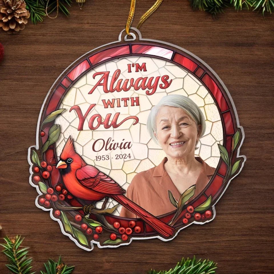 Custom Photo Remembered With Love - Memorial Personalized Custom Ornament - Acrylic Custom Shaped - Christmas Gift, Sympathy Gift For Family Members 687028 - DiyGiftly