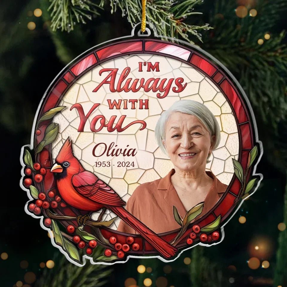 Custom Photo Remembered With Love - Memorial Personalized Custom Ornament - Acrylic Custom Shaped - Christmas Gift, Sympathy Gift For Family Members 687028 - DiyGiftly