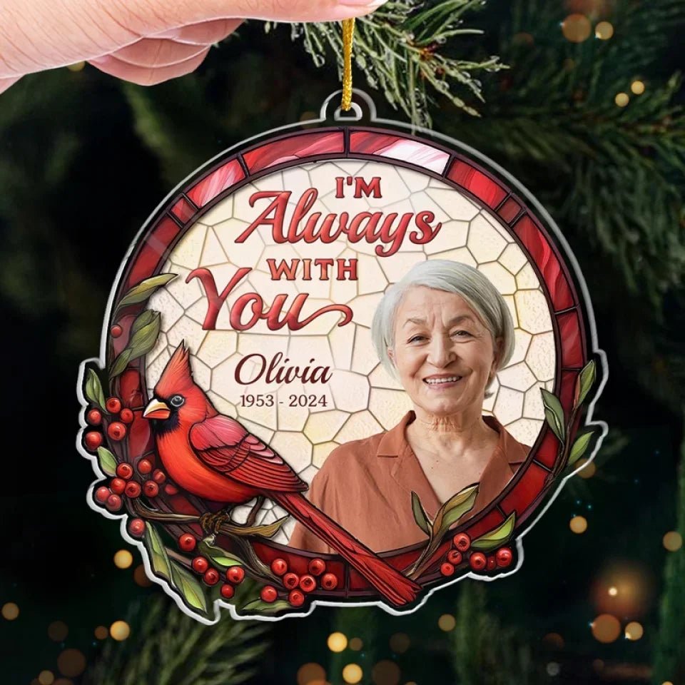 Custom Photo Remembered With Love - Memorial Personalized Custom Ornament - Acrylic Custom Shaped - Christmas Gift, Sympathy Gift For Family Members 687028 - DiyGiftly