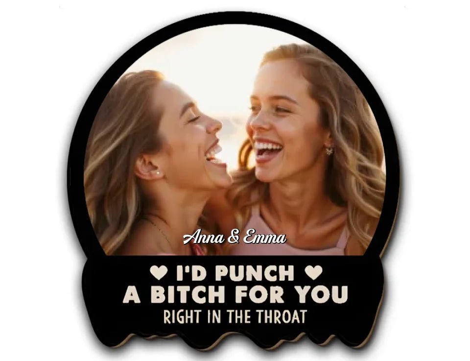 car visor clip custom photo gift for best friend