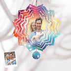 custom photo keepsake wind spinner chime for porch decor