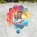 blooming garden custom photo keepsake wind spinner chime for porch decor