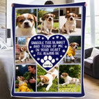 Custom Photo Snuggle This Blanket and Think of Me - Personalized Fleece Blanket, Custom Sherpa Blanket with Photo, Customizable Memory Blanket, Cozy Gift for Loved Ones, Perfect for Family, Anniversary, or Memorial Gift 1061919 - DiyGiftly