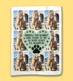 Custom Photo Snuggle This Blanket and Think of Me - Personalized Fleece Blanket, Custom Sherpa Blanket with Photo, Customizable Memory Blanket, Cozy Gift for Loved Ones, Perfect for Family, Anniversary, or Memorial Gift 1061919 - DiyGiftly