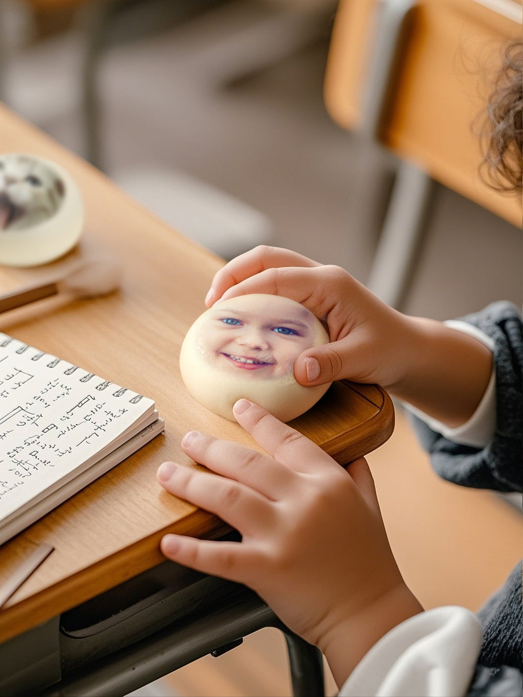 Custom Photo Stress Relief Bun Toy – Personalized Decompression Manju Style Toy - DiyGiftly