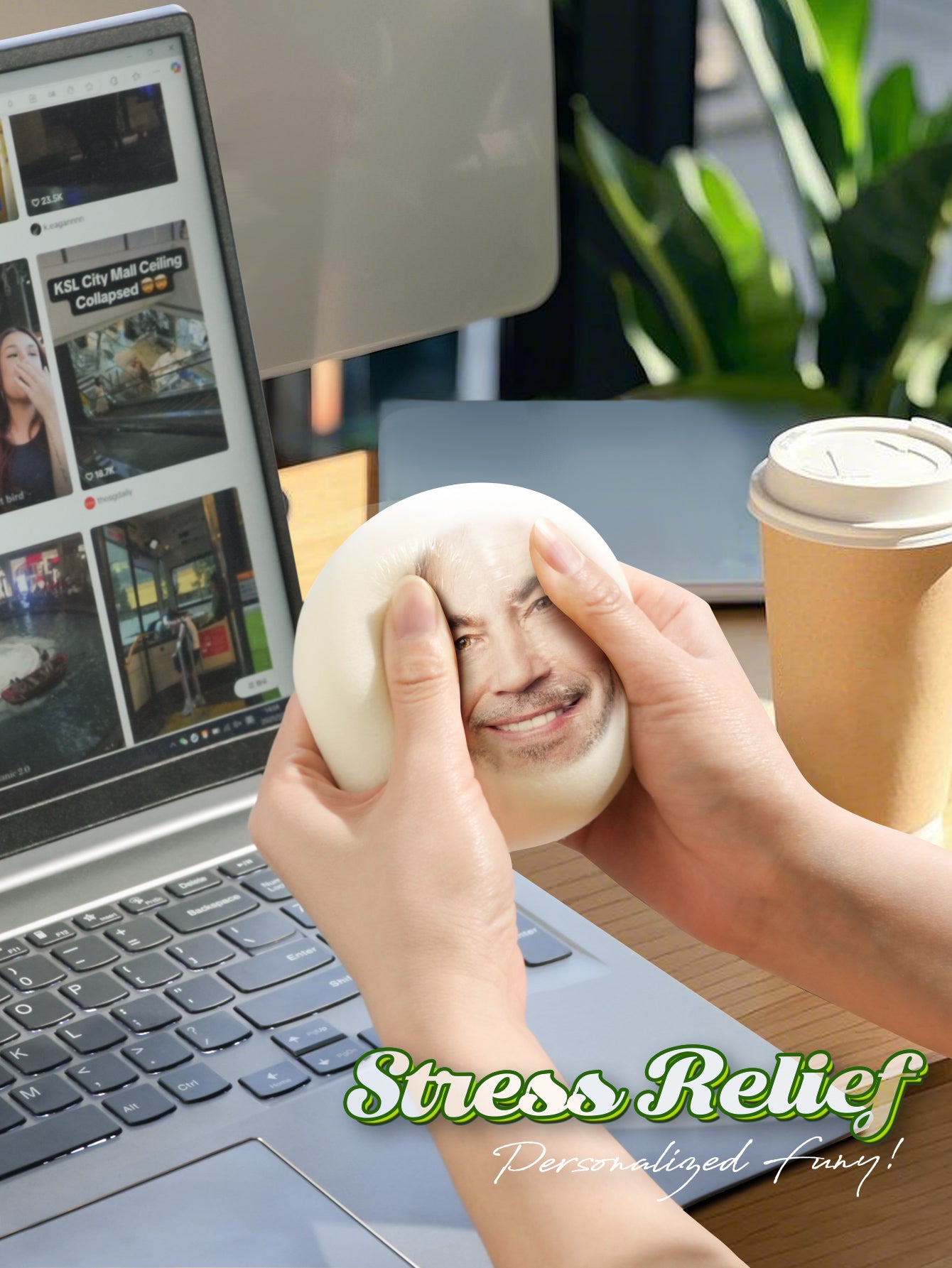 Custom Photo Stress Relief Bun Toy – Personalized Decompression Manju Style Toy - DiyGiftly