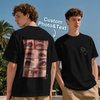 Custom Photo T-shirt Personalized Eyes Shirt for Couple Valentines Gift - DiyGiftly