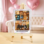 Custom Photo & Text Anime - Style Double - Sided Game Card Personalized Anniversary Gift - DiyGiftly